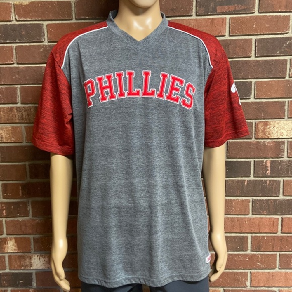 Stitches MLB Phillles‎ Embroidered Tee Size Large